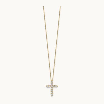 Cross Pendant Necklace, 1.00 ct tw Lab-Grown Diamond