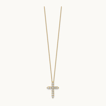 Cross Pendant Necklace, 1.00 ct tw Lab-Grown Diamond