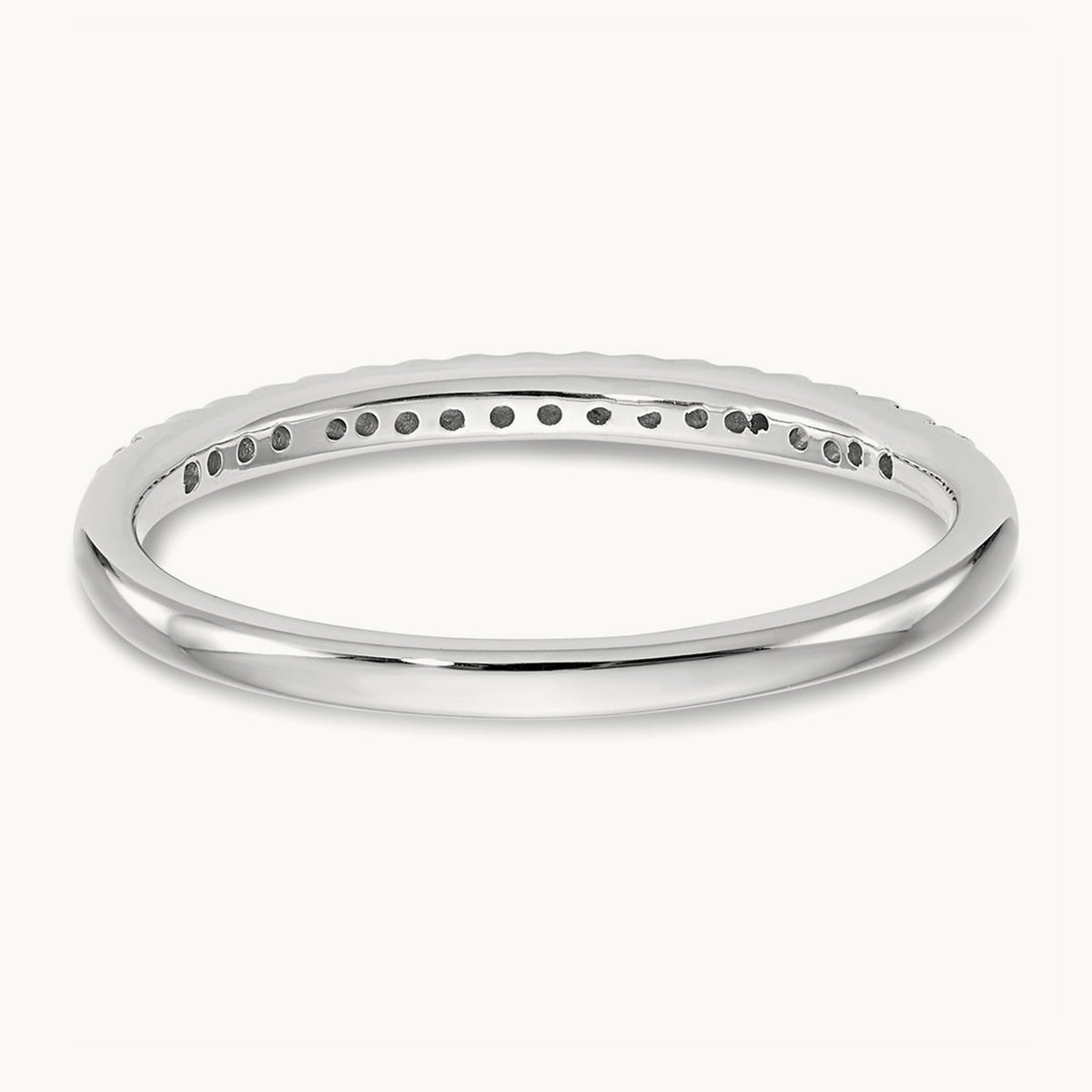 Diamond Wedding Band, 14K White Gold