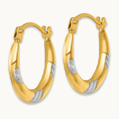w/ Polished Hoop Earrings — photo set