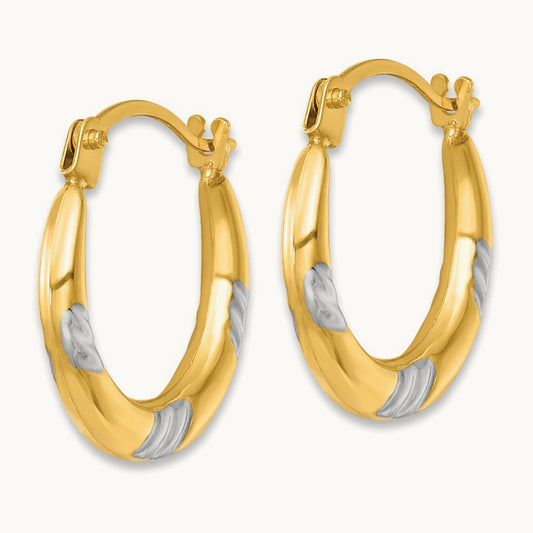 w/ Polished Hoop Earrings — photo set