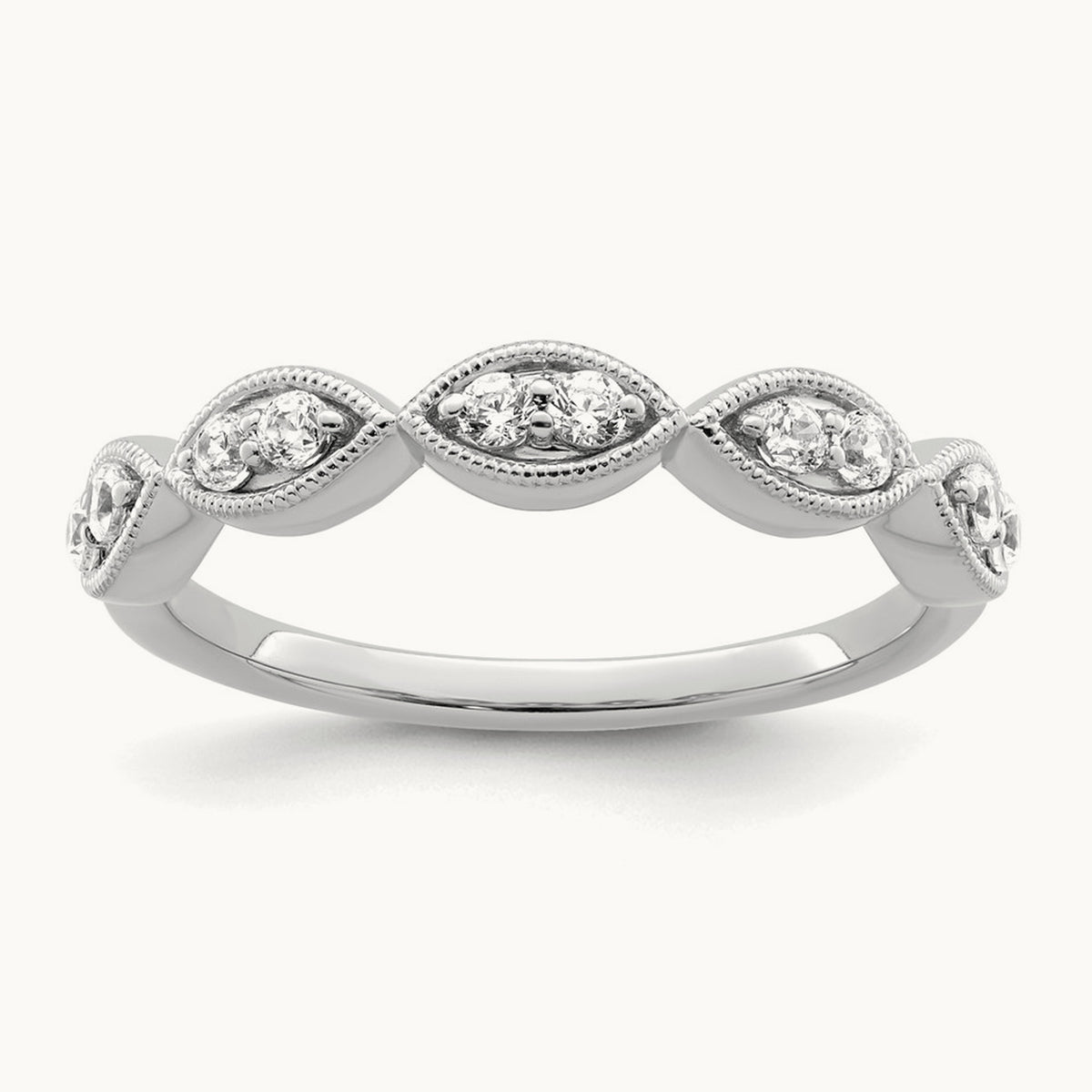 Ring, 0.25 ct tw Lab-Grown Diamond — 14K White Gold
