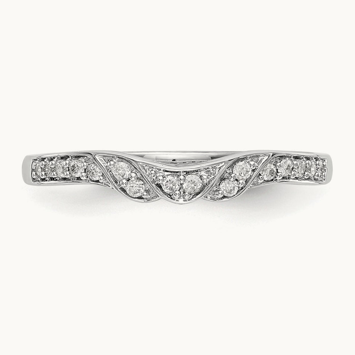 Diamond Band, 14K White Gold