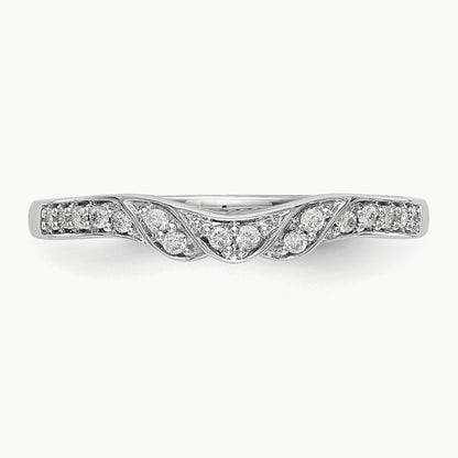 Diamond Band, 14K White Gold