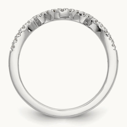 Diamond Wedding Band, 14K White Gold