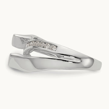 Semi-Mount Peg Set Engagement Ring, 0.20 ct tw Lab-Grown Diamond