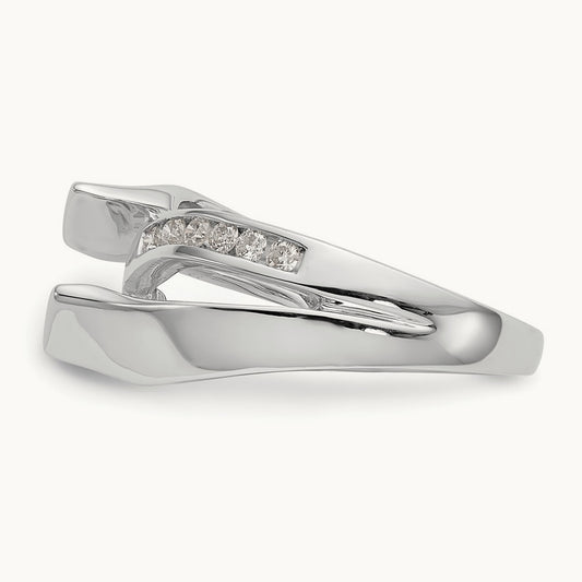 Semi-Mount Peg Set Engagement Ring, 0.20 ct tw Lab-Grown Diamond