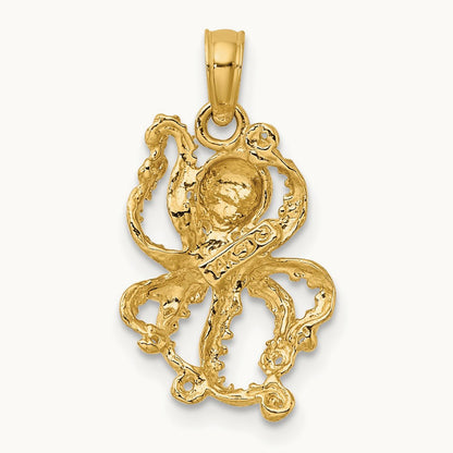 Textured Octopus Charm — photo set
