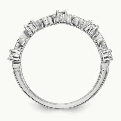 Diamond Band, 14K White Gold