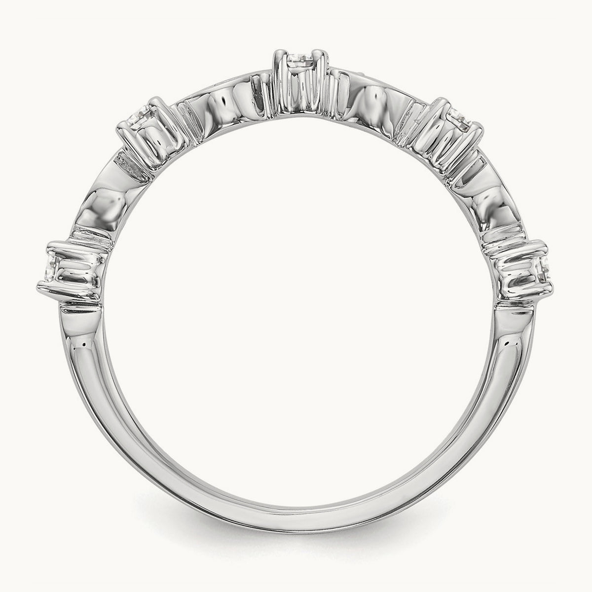 Diamond Band, 14K White Gold