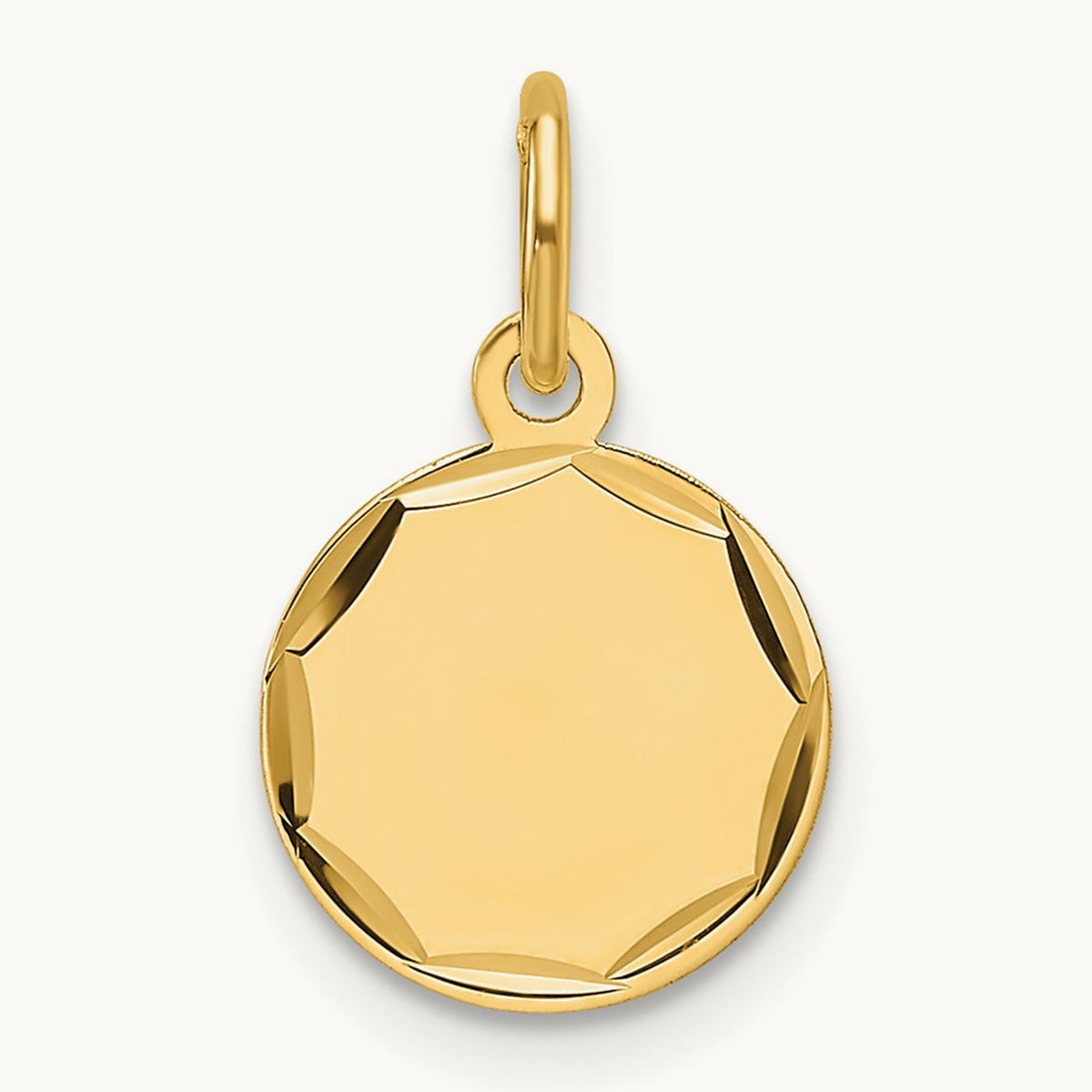 Etched .011 Gauge Engravable Round Disc Charm — photo set