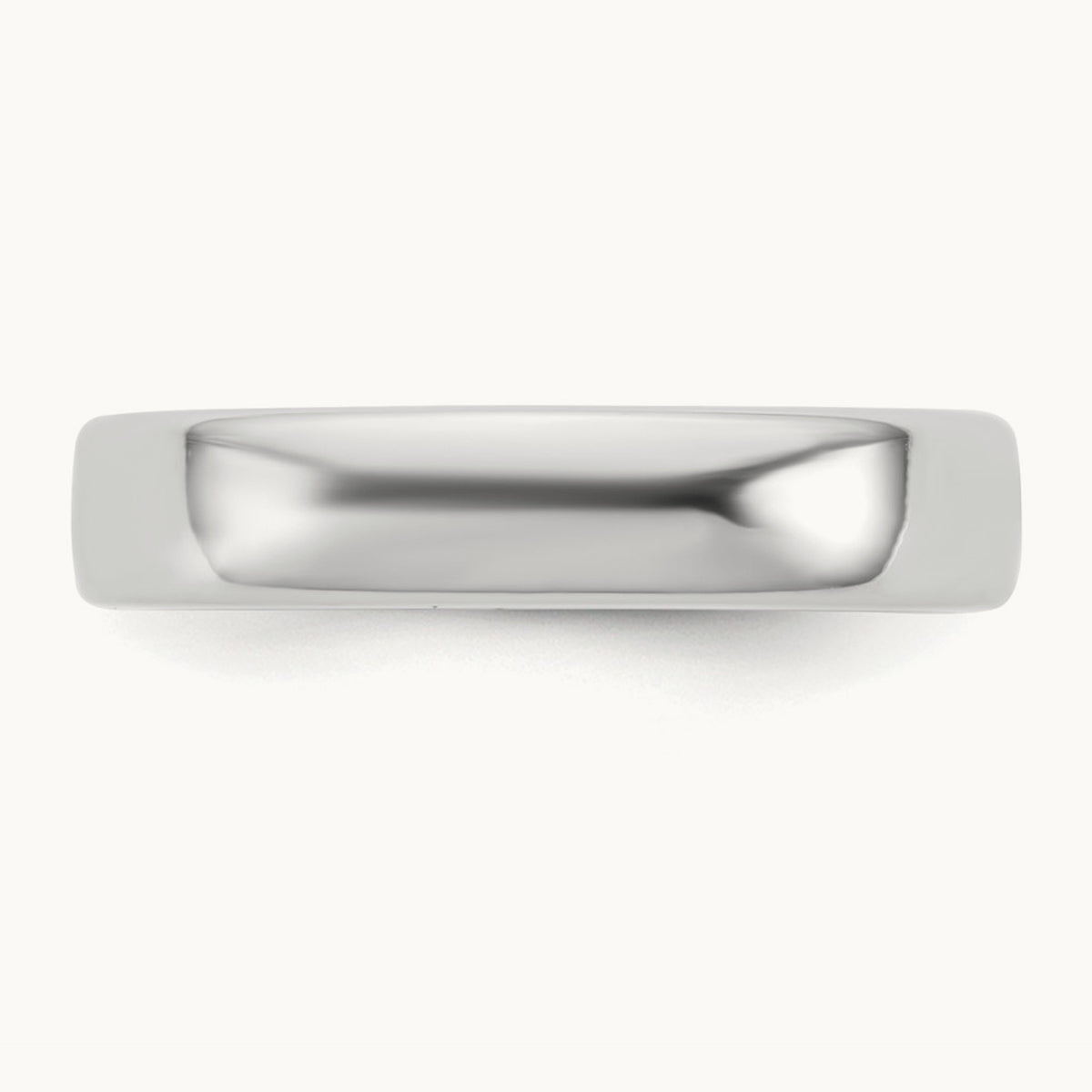 European Comfort Fit Band — 14K White Gold, 4.5mm