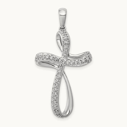 1/5ct. Diamond Cross Pendant — photo set
