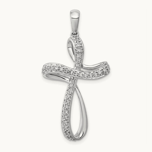 1/5ct. Diamond Cross Pendant — photo set