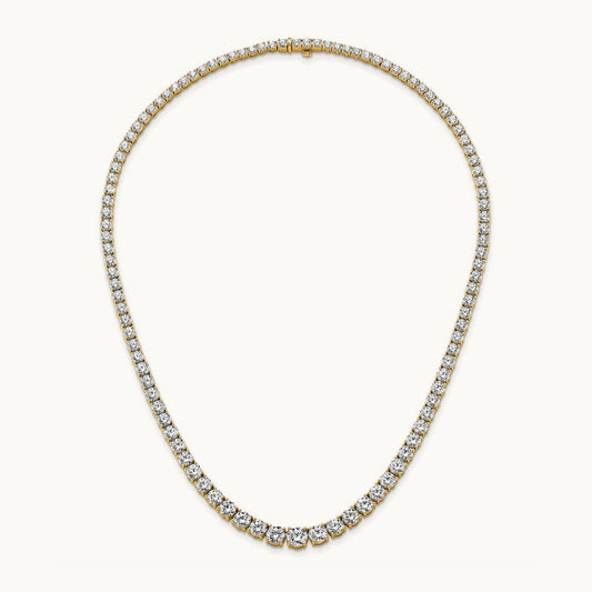 Graduated Tennis Necklace, 28.50 ct tw Lab-Grown Diamond