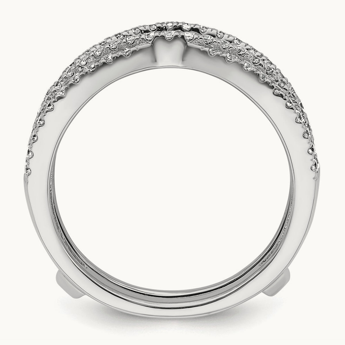 Ring Guard, 1.00 ct tw Lab-Grown Diamond — 14K White Gold