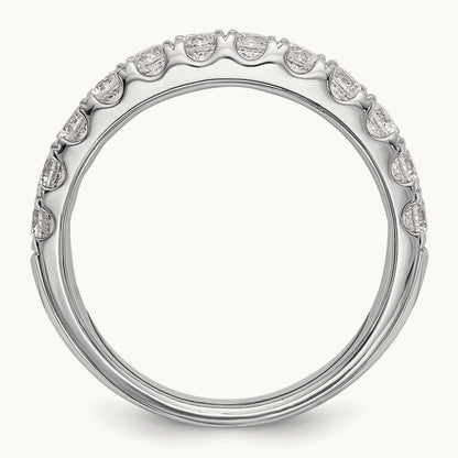 Diamond Wedding Band, 14K White Gold