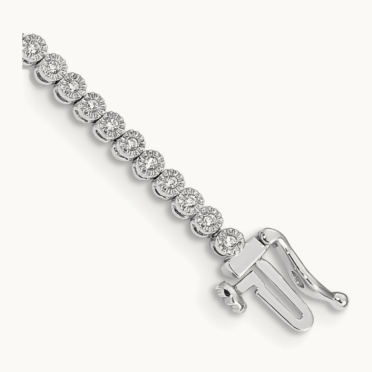 Diamond Tennis Bracelet — 14K White Gold