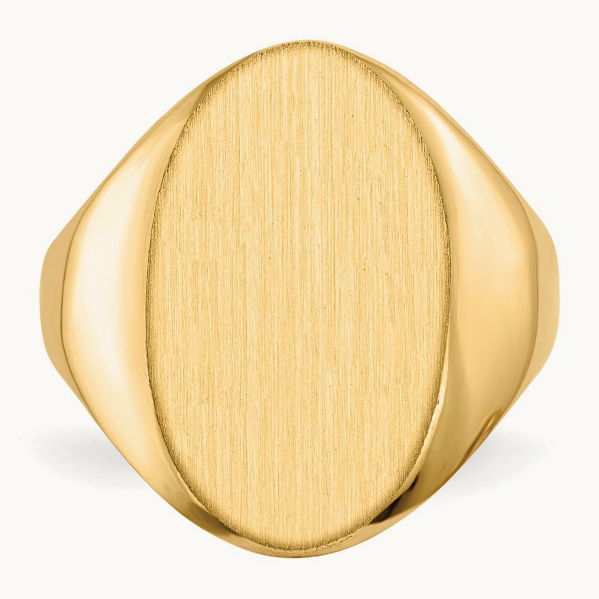 12.0x17. Open Back Signet Ring, 0mm, 14K