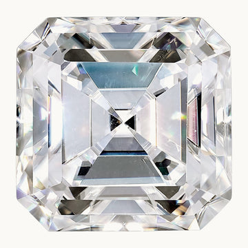 Asscher True light G-H-I Moissanite, 10mm
