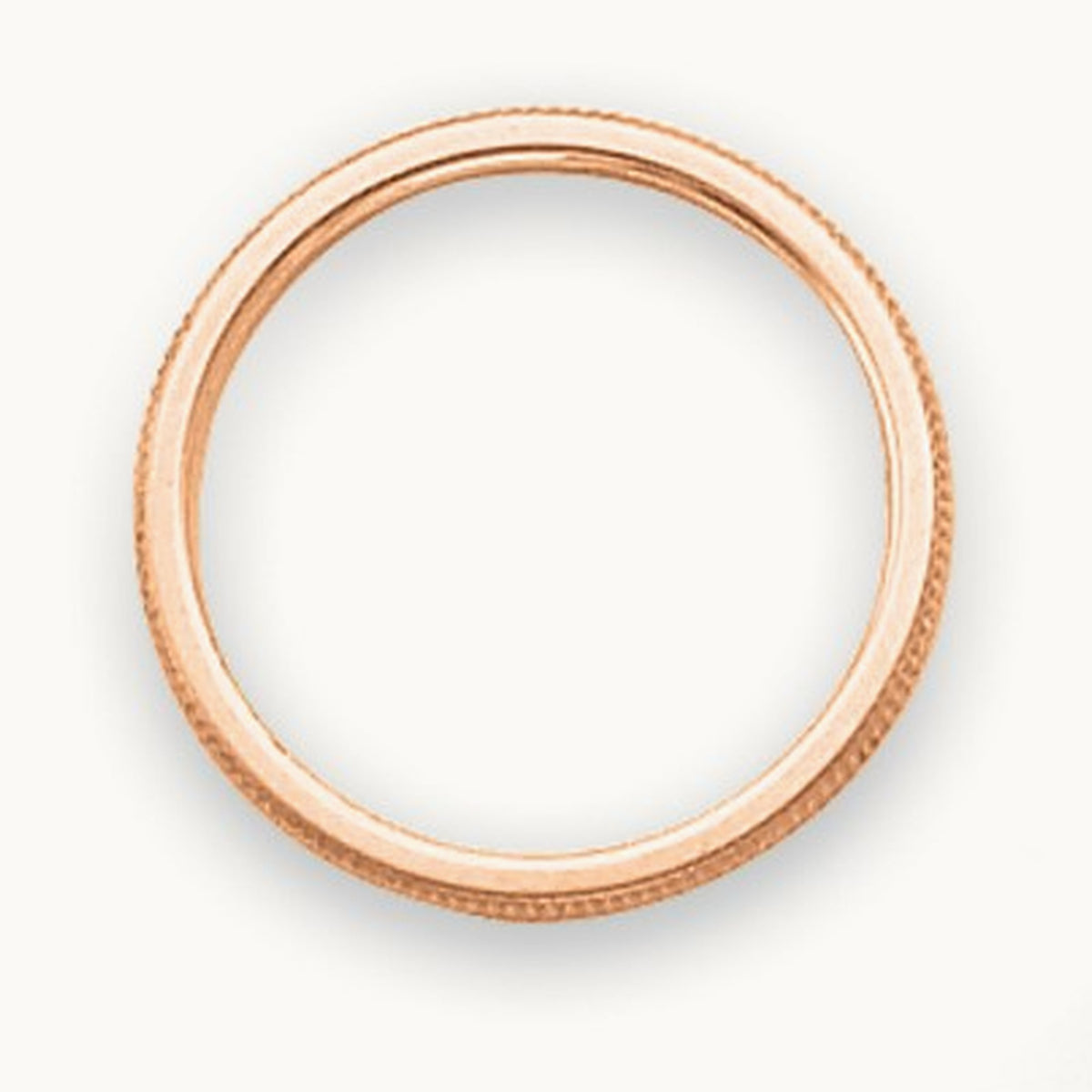 Milgrain Band — 14K Rose Gold