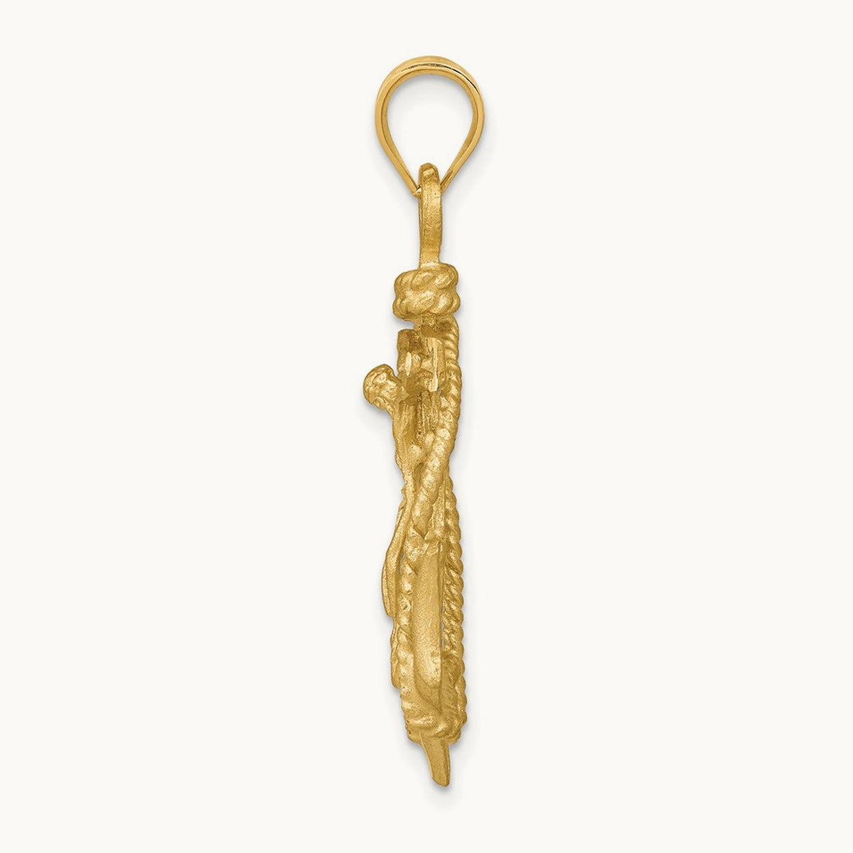 Mariners Crucifix Pendant — 14K Yellow Gold, 40mm