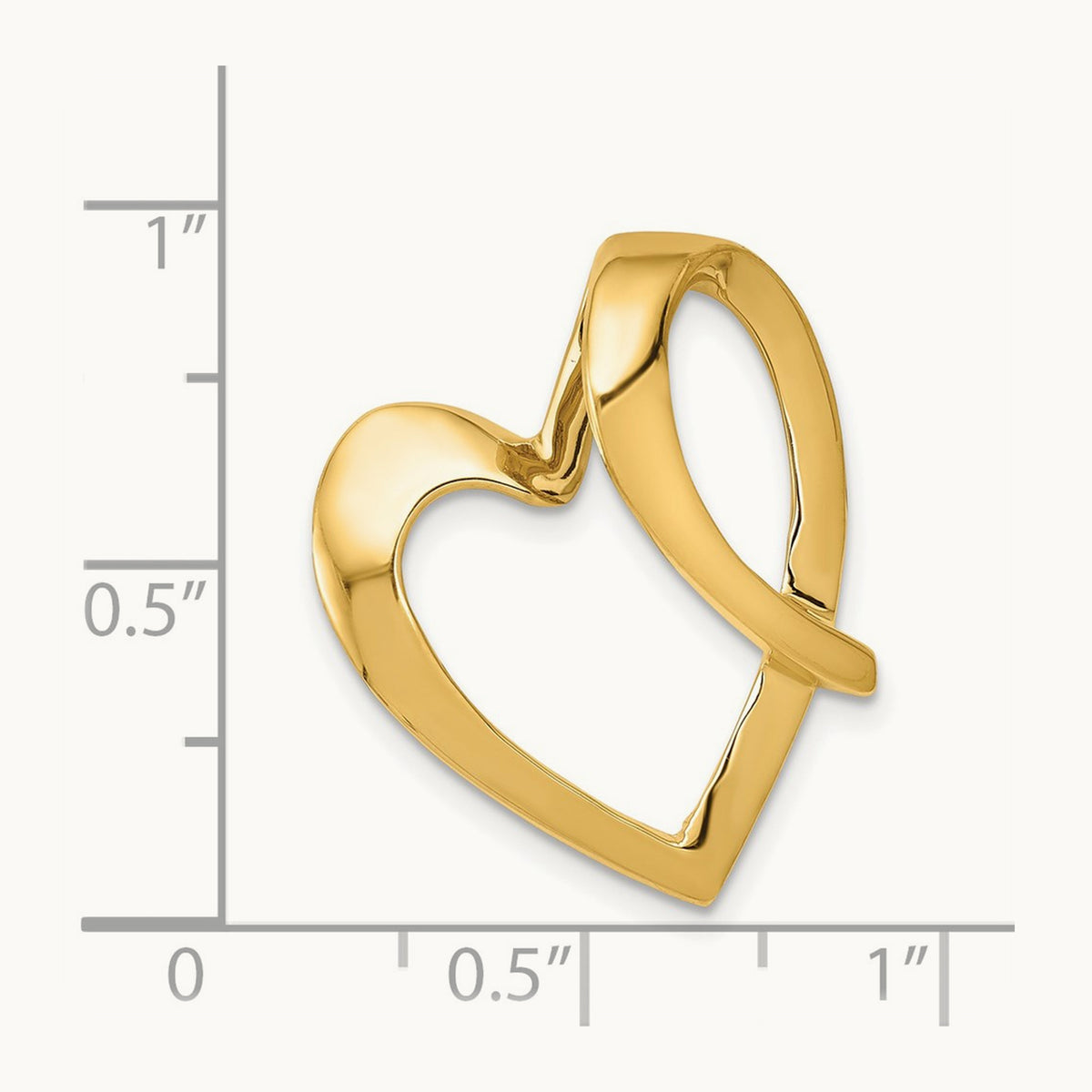 Heart Slide, 14K