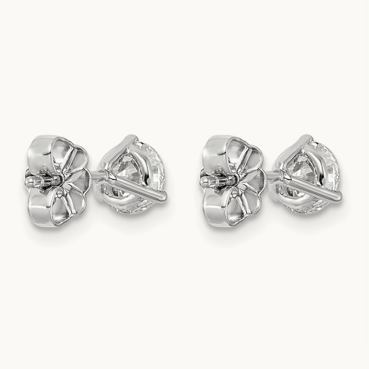 Round Stud Earrings, 0.10-6.00 ct tw Lab-Grown Diamond — 1 ct, Platinum