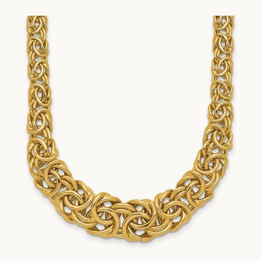 Graduated Byzantine Necklace, 14K