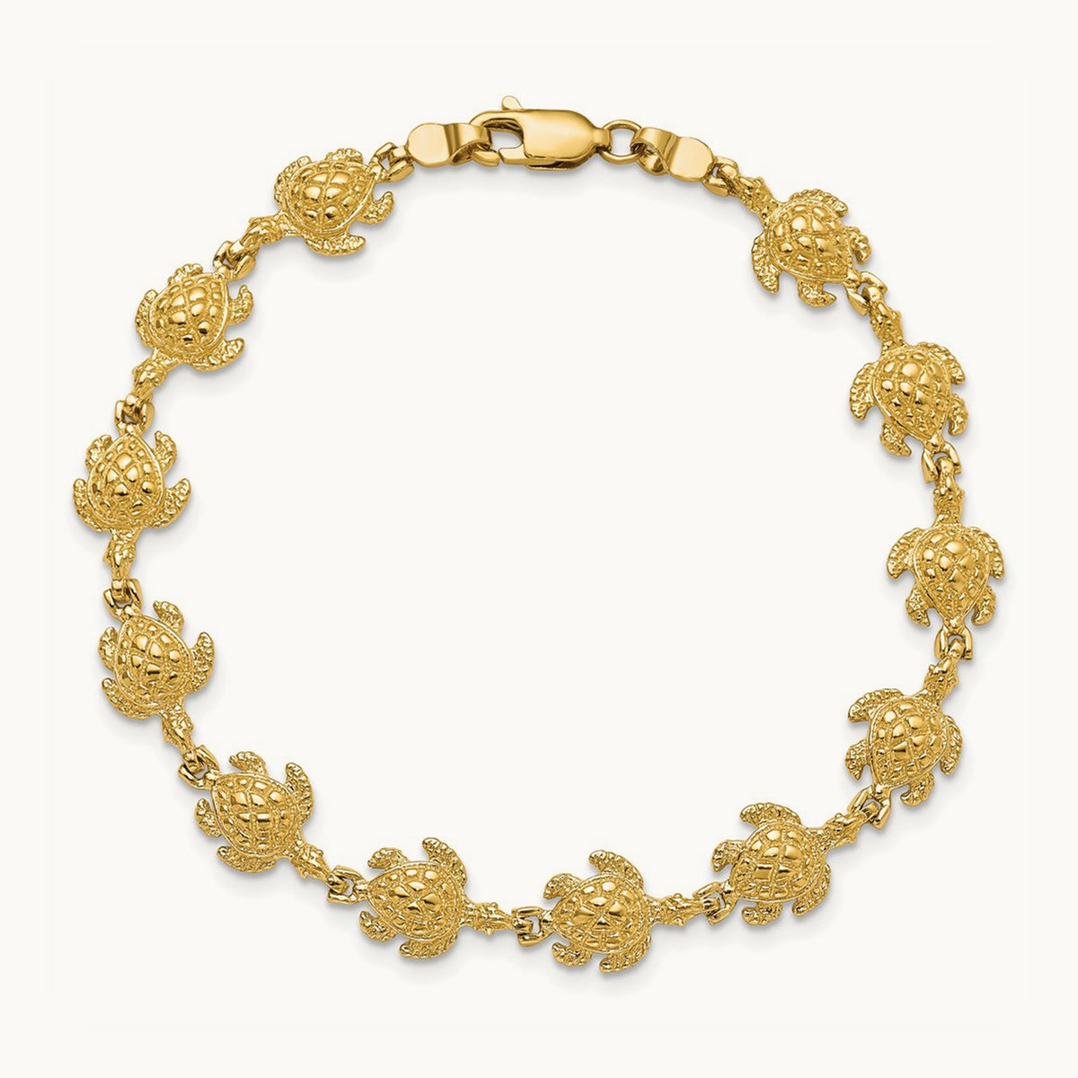 Turtle Bracelet, 14K