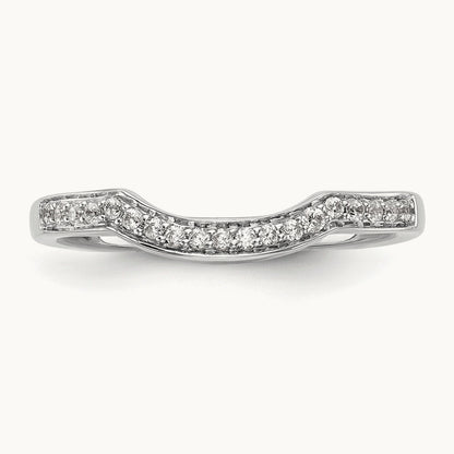 Diamond Wedding Band, 14K White Gold