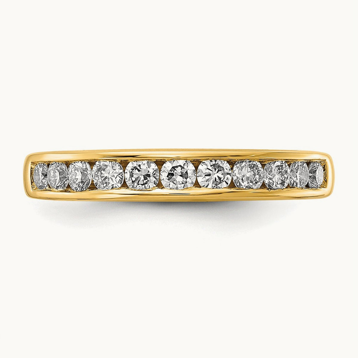 Channel Set Band, 0.10-1.00 ct tw Lab-Grown Diamond — 1/5 ct, 14K Yellow Gold