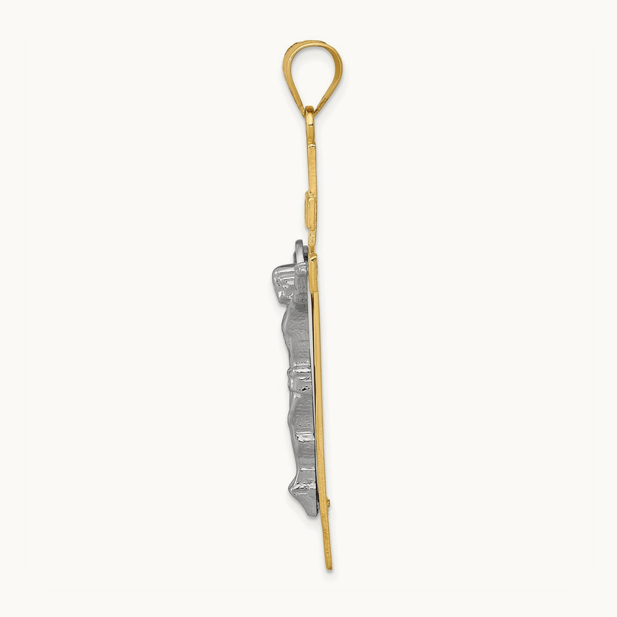 INRI Crucifix Pendant, 14K Two-tone