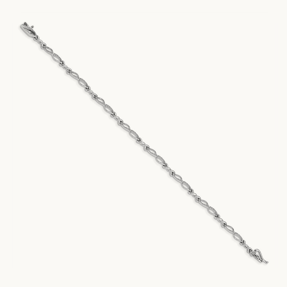 Diamond Bracelet, 14K White Gold