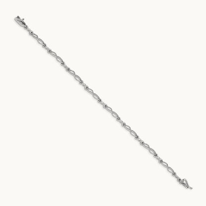 Diamond Bracelet, 14K White Gold