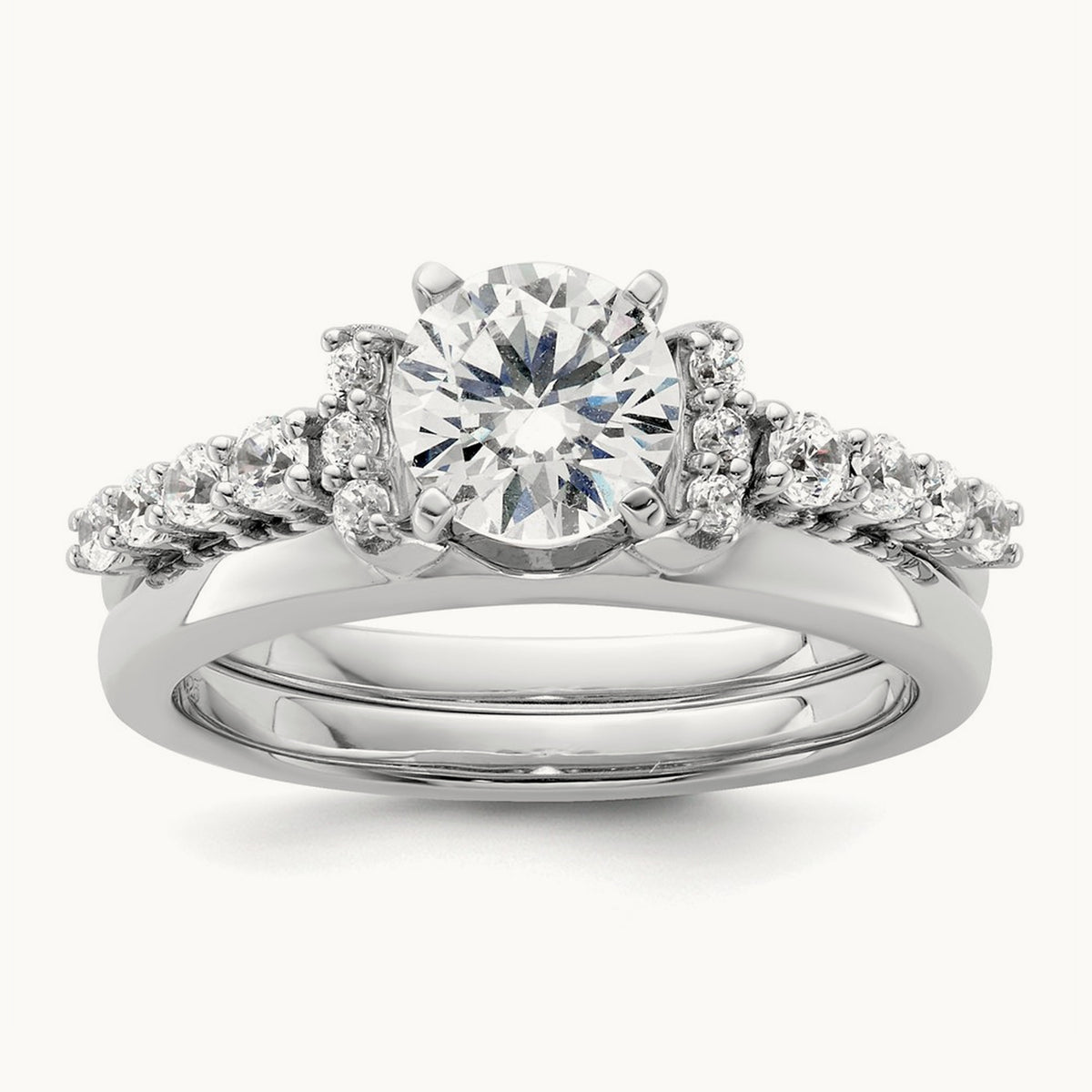 Complete Diamond Wrap Ring — 14K White Gold