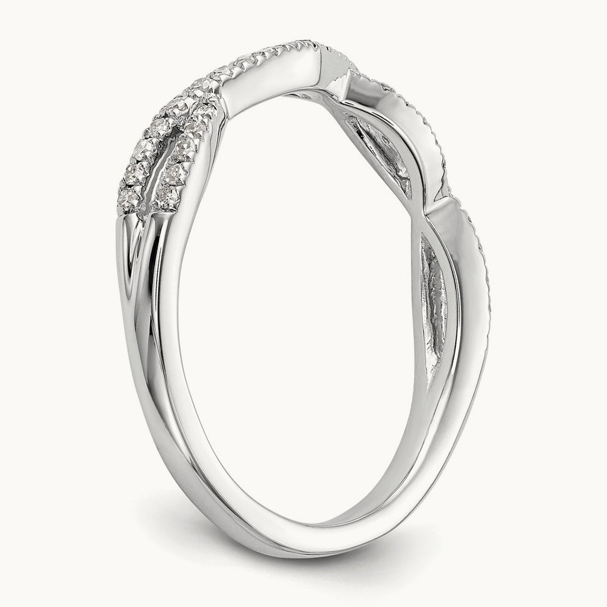 Diamond Wedding Band, 14K White Gold