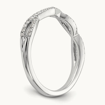 Diamond Wedding Band, 14K White Gold