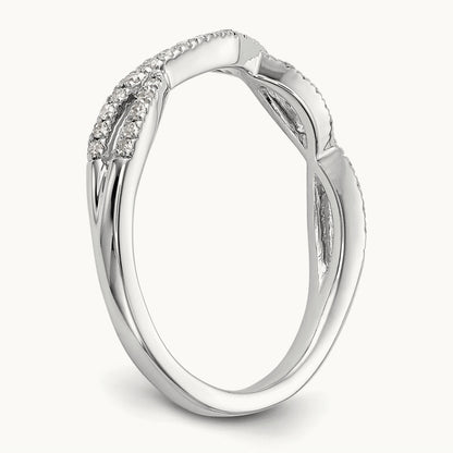 Diamond Wedding Band, 14K White Gold