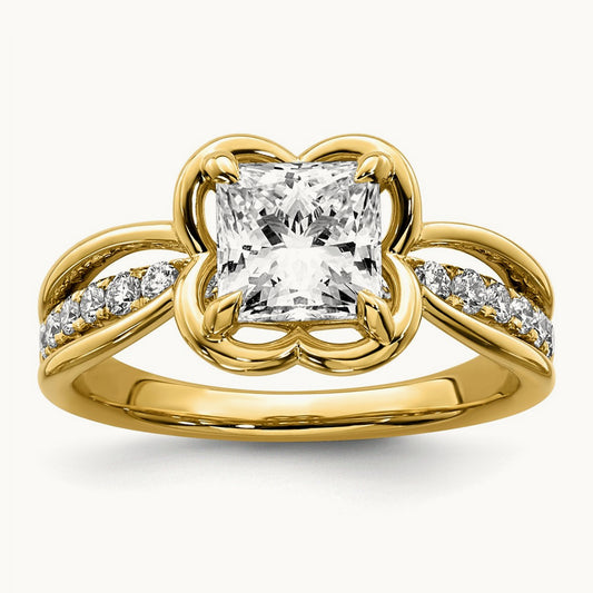 Princess Ring, 1.75-3.00 ct tw Lab-Grown Diamond