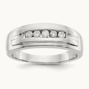 Men's Band, 0.25 ct tw Lab-Grown Diamond
