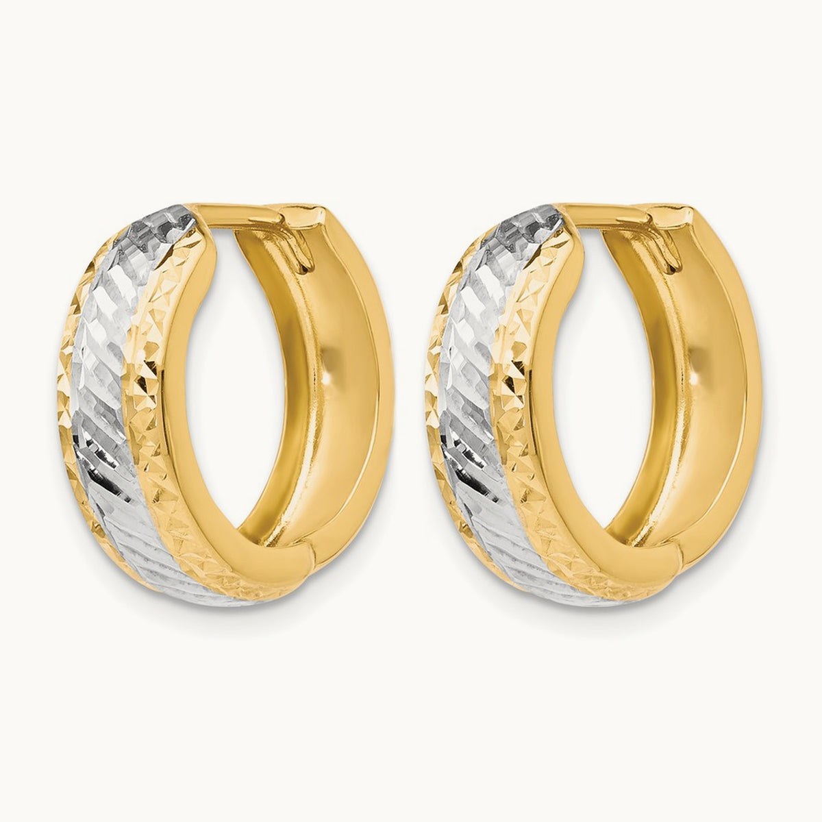 w/ Polished and D/C Hoop Earrings — Leslie's — photo set