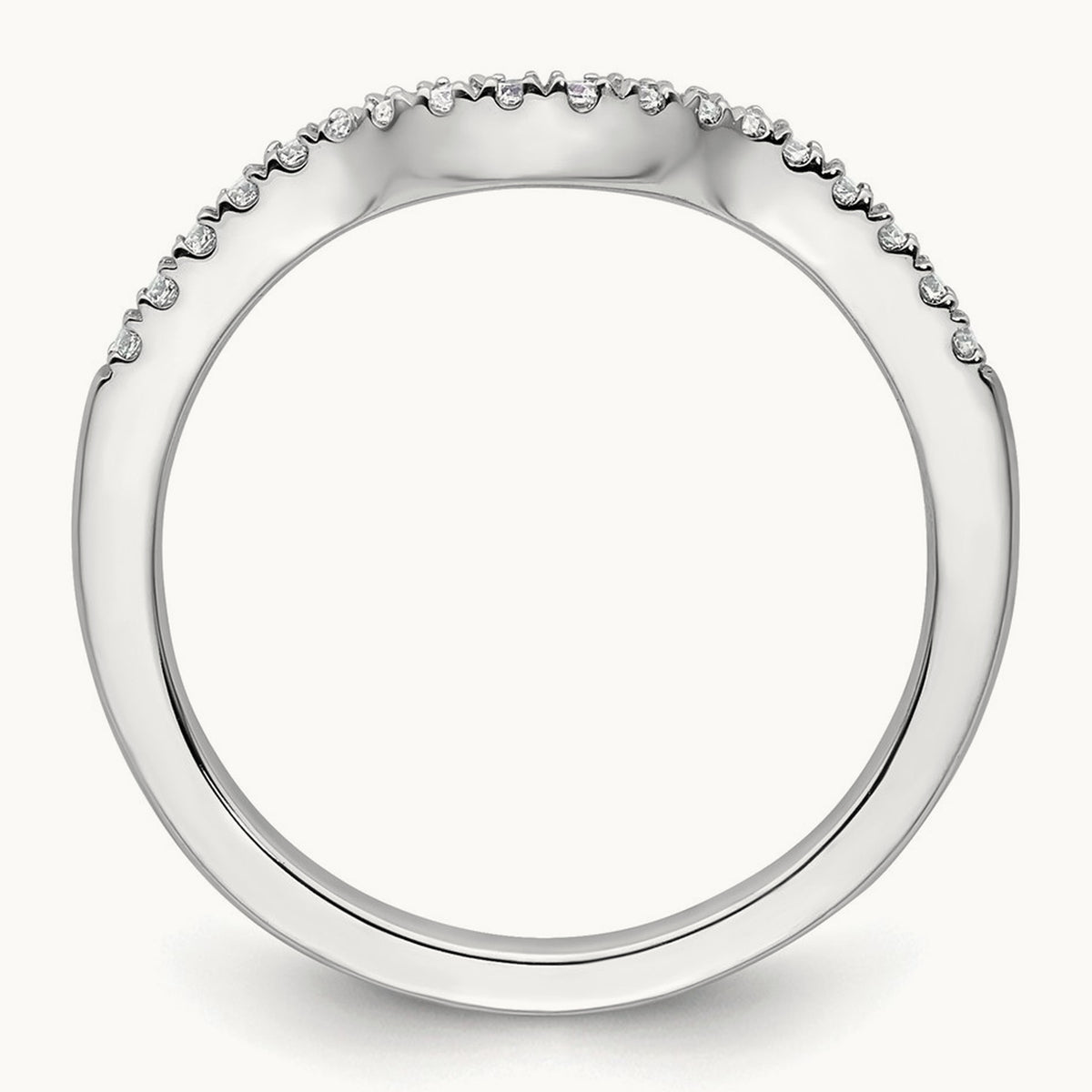 Diamond Band, 14K White Gold