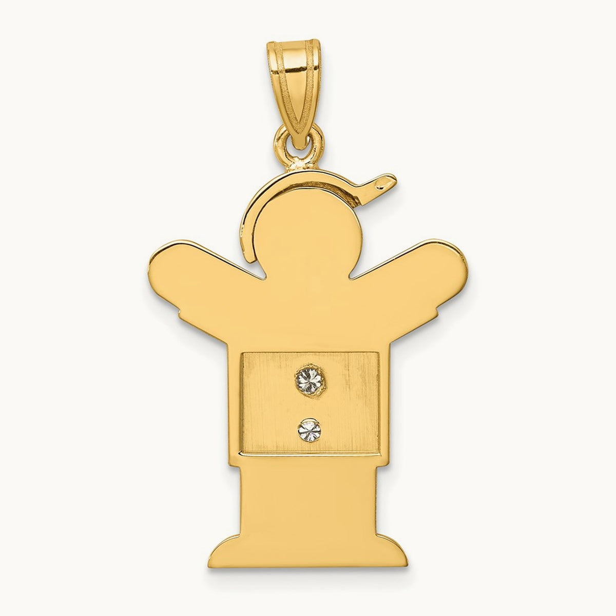 AA Diamond Kid Pendant, 14K