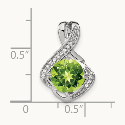 Peridot and Diamond Pendant — photo set