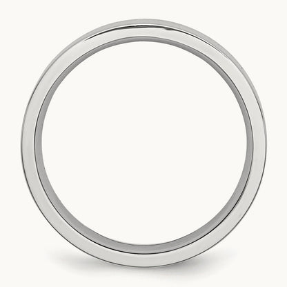 Cobalt Flat Polished Band — 5mm