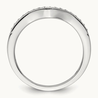 Diamond Wedding Band, 14K White Gold