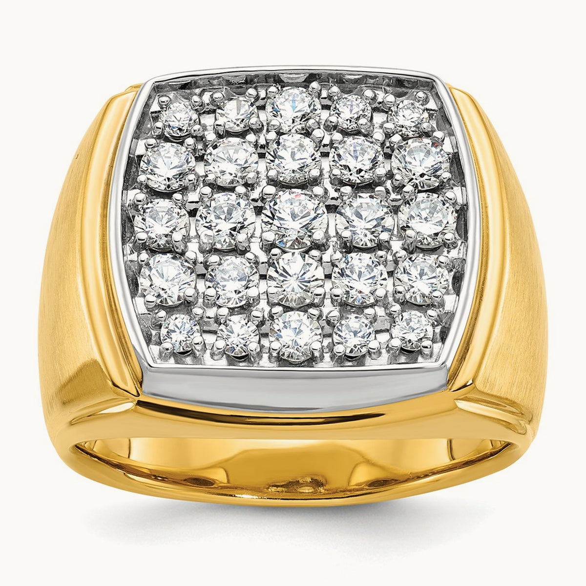 Men's Cluster Ring, 1.75 ct tw Lab-Grown Diamond