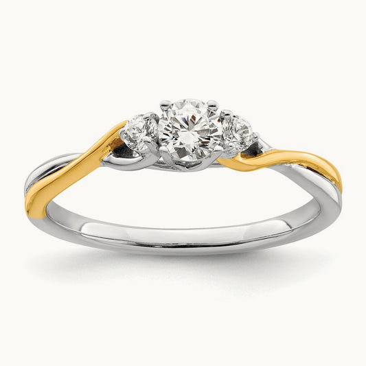 Petite Engagement Ring, 0.25 ct tw Lab-Grown Diamond