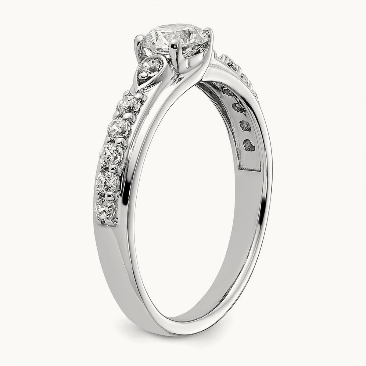 Petite Engagement Ring, 0.75 ct tw Lab-Grown Diamond